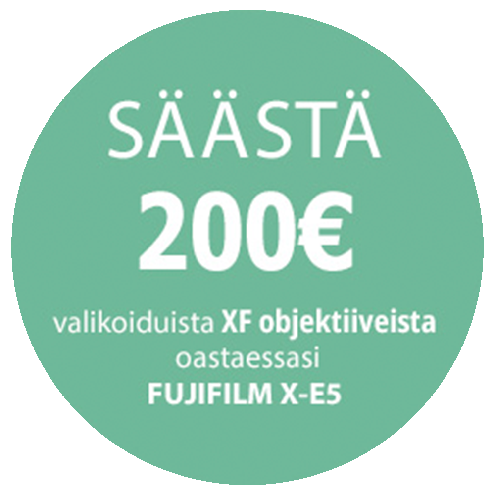 Fujifilm X-E5 + XF 23mm f/2.8 -järjestelmäkamera, musta Fujifilm X-E5 + XF 23mm f/2.8 -järjestelmäkamera, musta