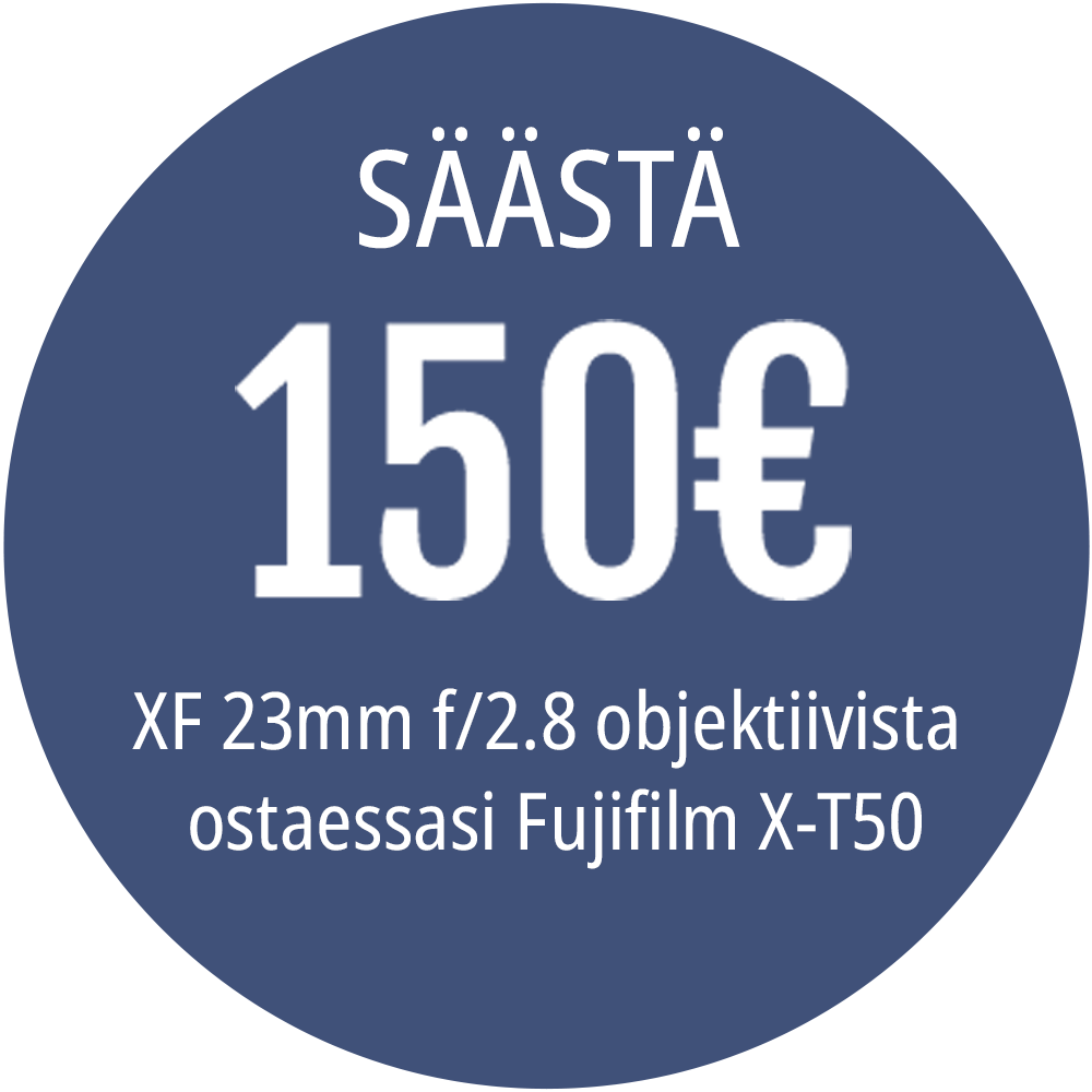 Fujifilm X-T50 + XC 15-45mm f/3.5-5.6 OIS PZ -järjestelmäkamera, hopea Fujifilm X-T50 + XC 15-45mm f/3.5-5.6 OIS PZ -järjestelmäkamera, hopea