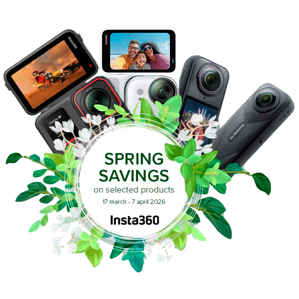 Insta360 Link 2 AI Powered 4K Web-kamera, musta