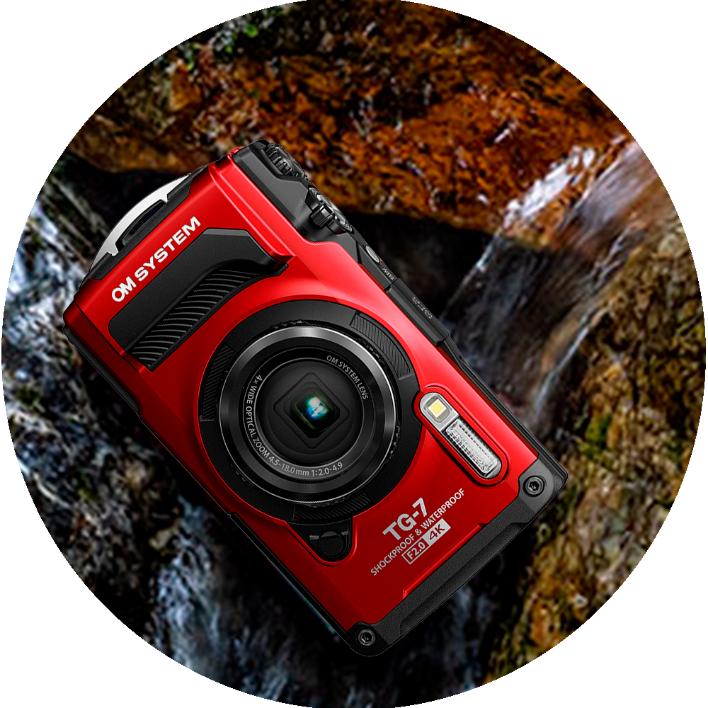 OM SYSTEM Tough TG-7 -kompaktikamera, musta OM SYSTEM Tough TG-7 -kompaktikamera, musta