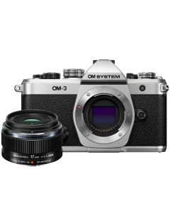 OM SYSTEM OM-3 + M.Zuiko 17mm f/1.8 II -järjestelmäkamera