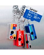 Kodak Charmera Keychain Digital Camera + Lexar microSDHC 32GB