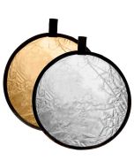 Caruba Collapsible Reflector 2-in-1 -heijastin, Gold / Silver 45cm
