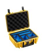 B&W Outdoor Case Type 1000, keltainen (Insta360 X4 / X5)