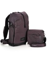 Shimoda Sidecountry 32 Starter Kit -reppu + medium top loader, musta/valkoinen