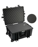 B&W Outdoor Case Type 6800, black -rullalaukku, musta (vaahtomuovi)