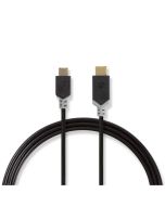 Nedis USB-C (uros) - Micro USB (uros) -kaapeli, 1m