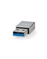 Nedis USB-A (uros) - USB-C (naaras) -sovitin