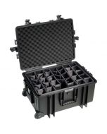 B&W Outdoor Case Type 6800 -rullalaukku, musta (tilanjakaja)