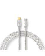 Nedis Lightning - USB-C (uros) -kaapeli, 1m