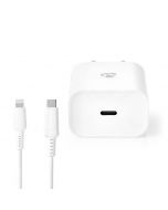Nedis WCPDL20W112WT -laturi (Lightning + USB-C)