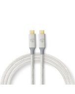 Nedis USB-C (uros) - USB-C (uros) 20 Gbps -kaapeli, 1m