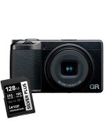 Ricoh GR III HDF -kompaktikamera + Lexar SDXC 128GB