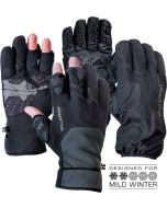 Vallerret Milford Fleece Glove XL -kuvaushanskat, musta