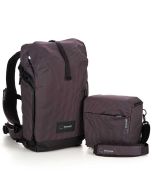 Shimoda Sidecountry 28 Starter Kit  -reppu + medium top loader, musta/valkoinen