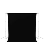 Caruba Wrinkle Resistant Backdrop -kuvaustausta 2.6x3m, musta
