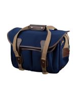 Billingham 335 MKII -kameralaukku, navy canvas/chocolate