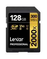 Lexar SDXC Pro 2000x U3 V90 UHS-II 128GB 300MB/s -muistikortti