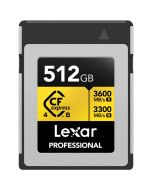 Lexar CFexpress 4.0 Type B Professional Gold 512GB 3600MB/s -muistikortti