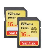 SanDisk SDHC 16GB Extreme 60MB/s 2-Pack