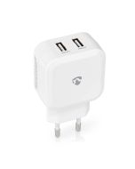 Nedis WCHAU484AWT -laturi (2 x USB)