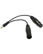 Nanlite CB-DMX-3.5 C-1/2 DMX Adapter Cable with 3.5mm Connector