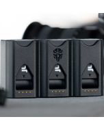 Jupio Pr1me Gear Tri-Charge -kolmoislaturi, Canon LP-E6