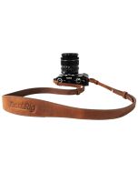 SmallRig 5209 Universal Leather Camera Shoulder Strap -kamerahihna, ruskea