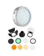 Godox R1 RGB LED-valo, hopea + AK-R1 -lisävarustesetti