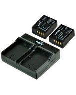 Jupio Value Pack V2: 2x NP-W126S + USB Dual Charger -akku/laturikitti