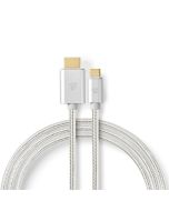 Nedis USB-C (uros) - HDMI (uros) -kaapeli, 2m